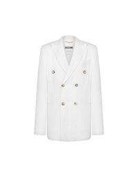 Veste croisée en lin - White