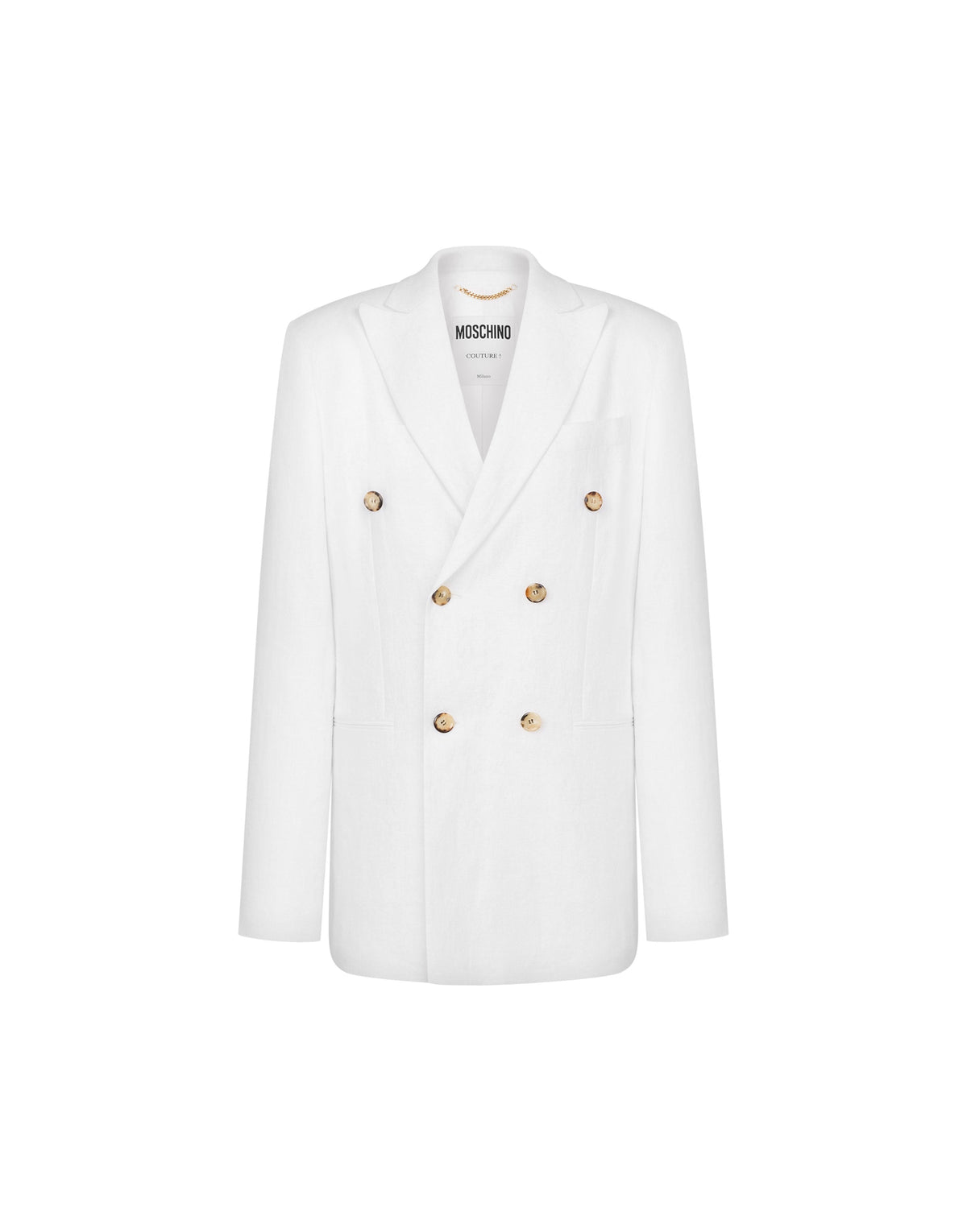 Veste croisée en lin - White