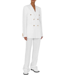 Veste croisée en lin - White