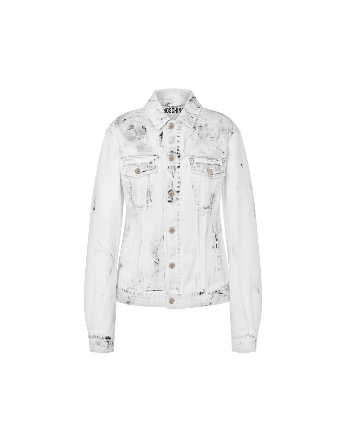 Veste Laurel Crown à effet contrastant en coton - White