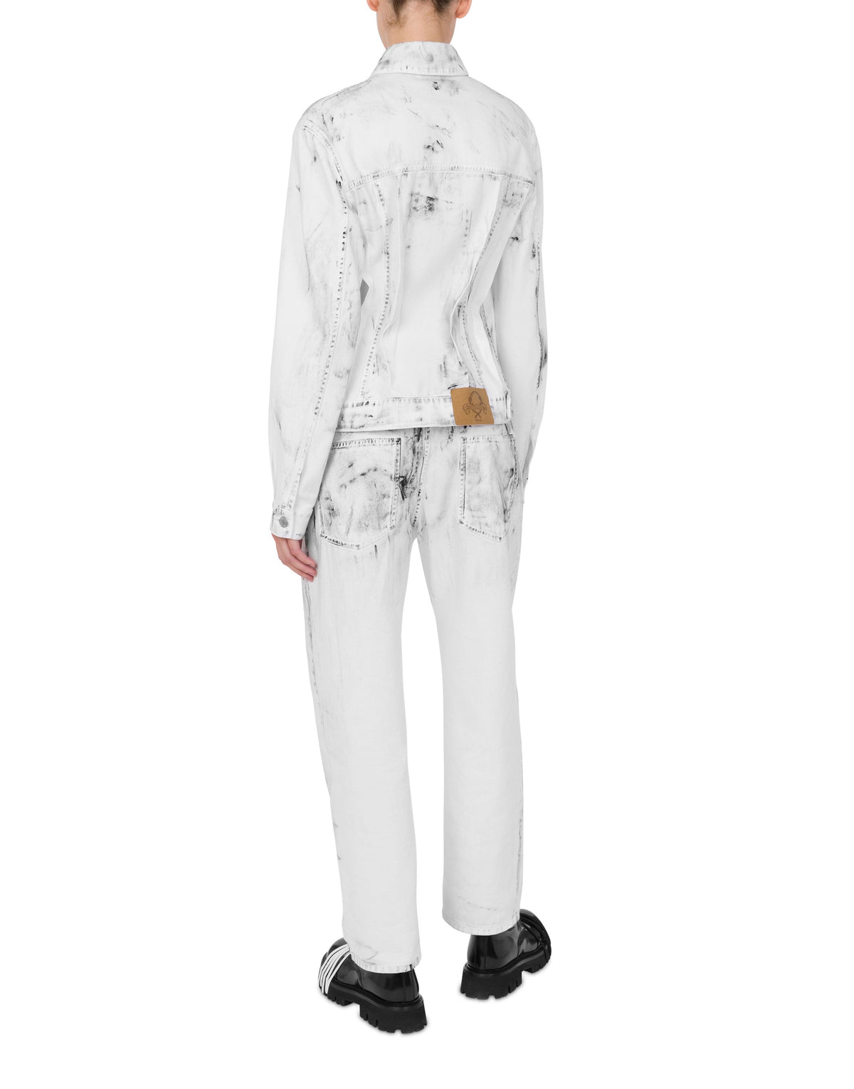 Veste Laurel Crown à effet contrastant en coton - White