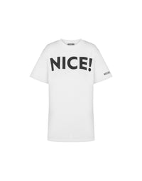 T-shirt Nice! en coton - White