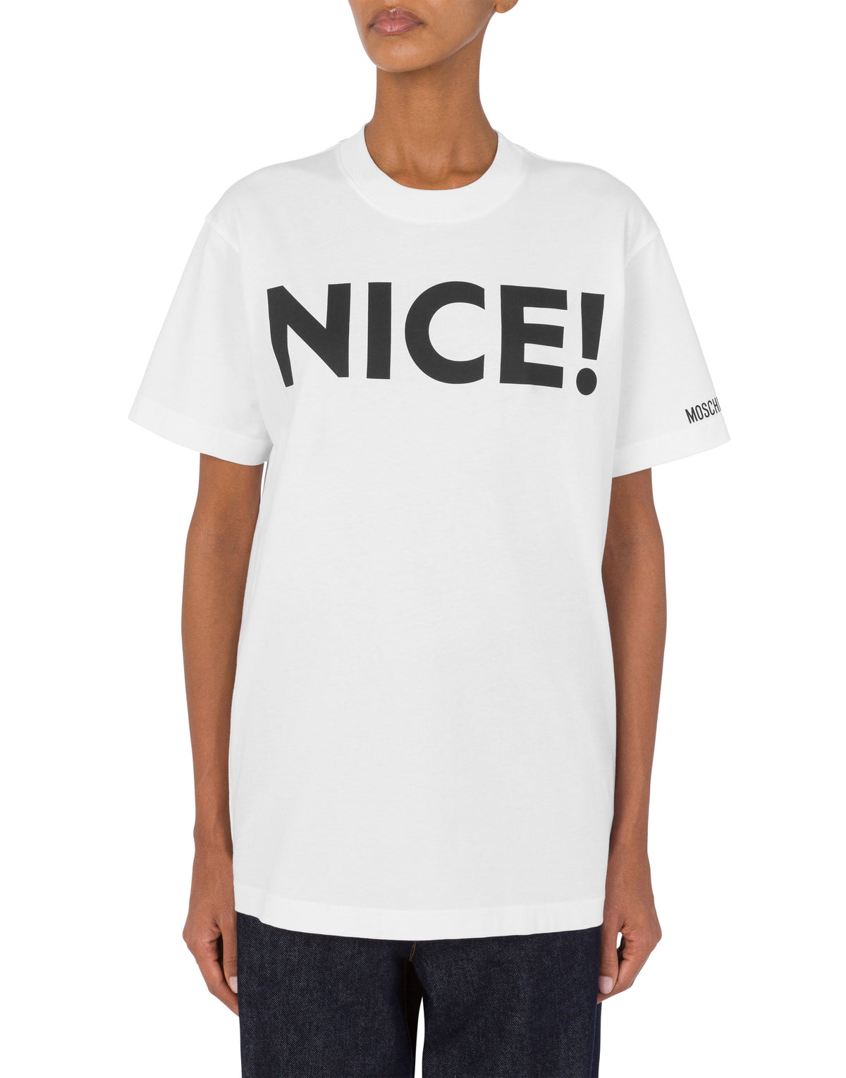 T-shirt Nice! en coton - White