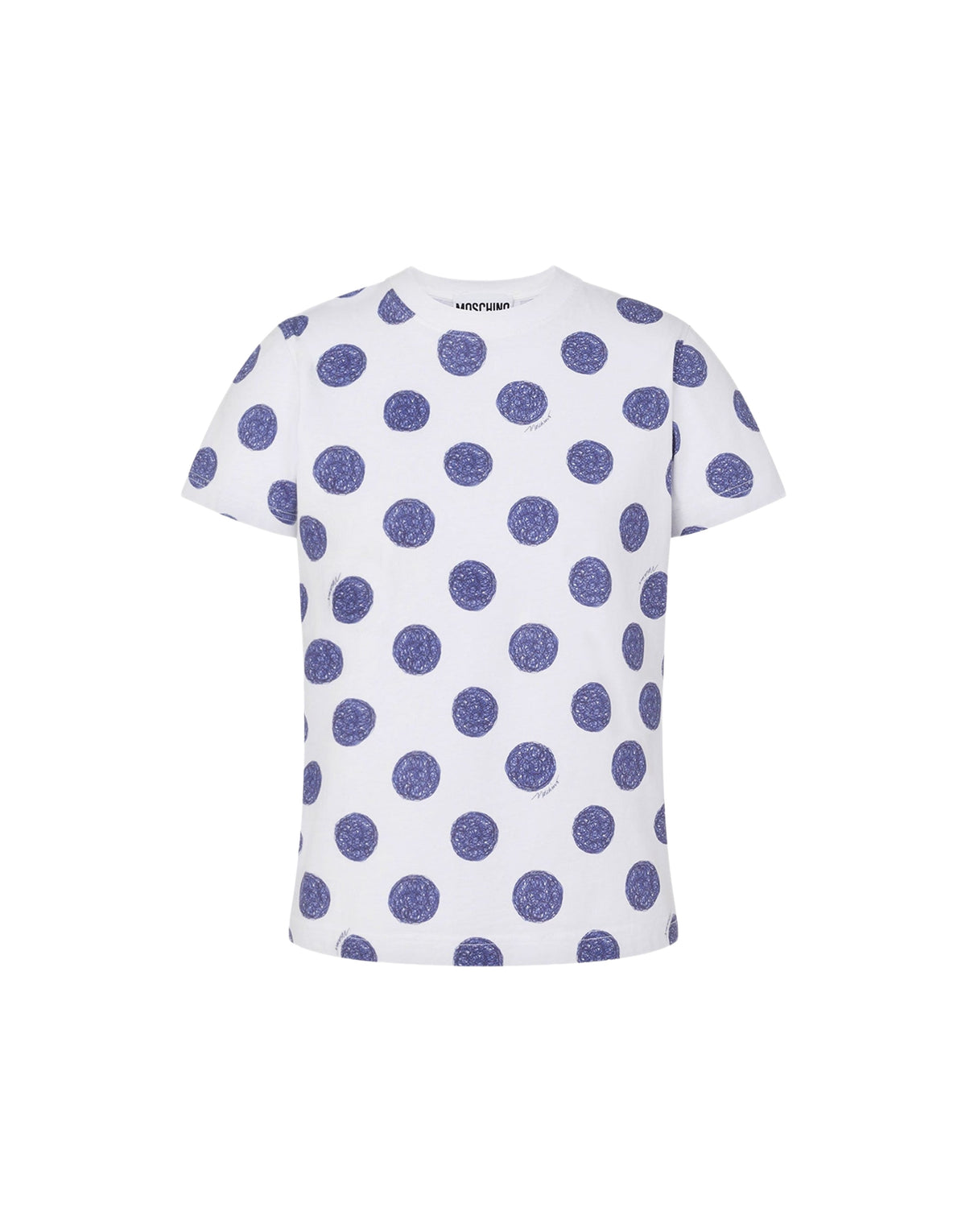 T-shirt Biro Polka Dots en coton - White