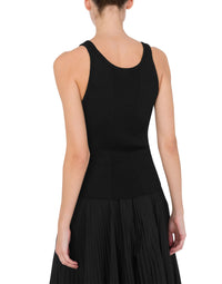 Shiny viscose tank top Golden M - Black