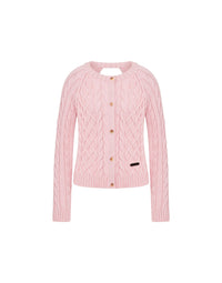 Classic-fit cotton cardigan - Pink