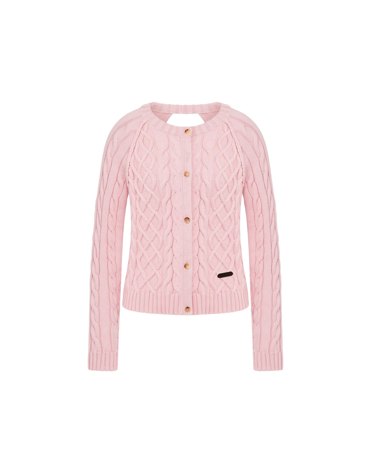 Classic-fit cotton cardigan - Pink