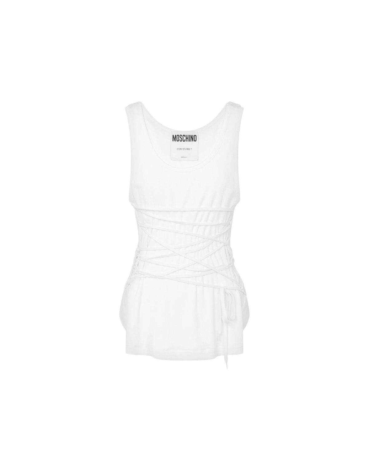 Débardeur à lacets - White