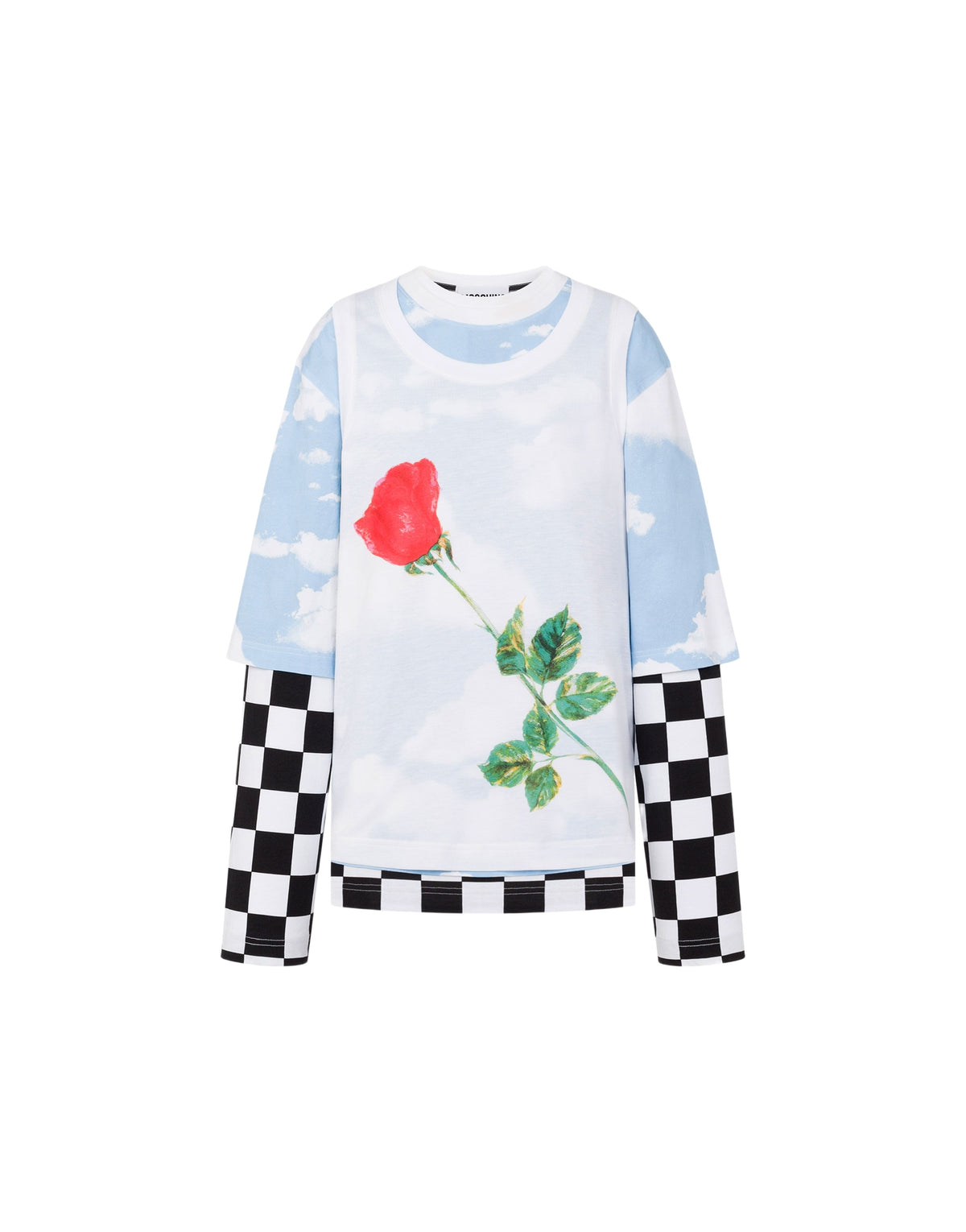 T-shirt à multi-imprimés en coton - Multicolor