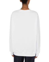 Crewneck sweatshirt Teddy - White