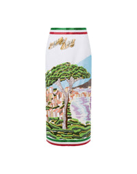 Jupe broderie Greetings from Naples - White