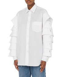 Chemise Multi Collars en coton - White