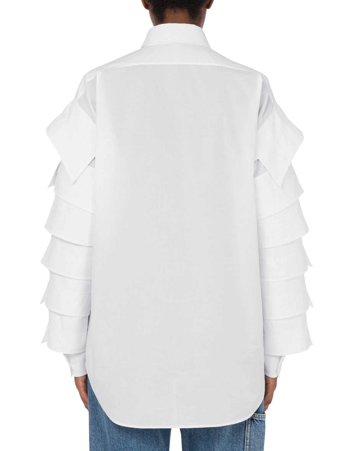 Chemise Multi Collars en coton - White