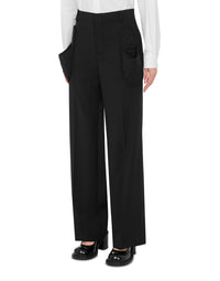 Pantalon Slippers en laine - Black