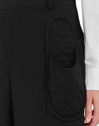 Pantalon Slippers en laine - Black