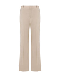 Pantalon coupe structurée en laine - Beige