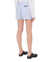 Short broderie Goose en coton - Blue