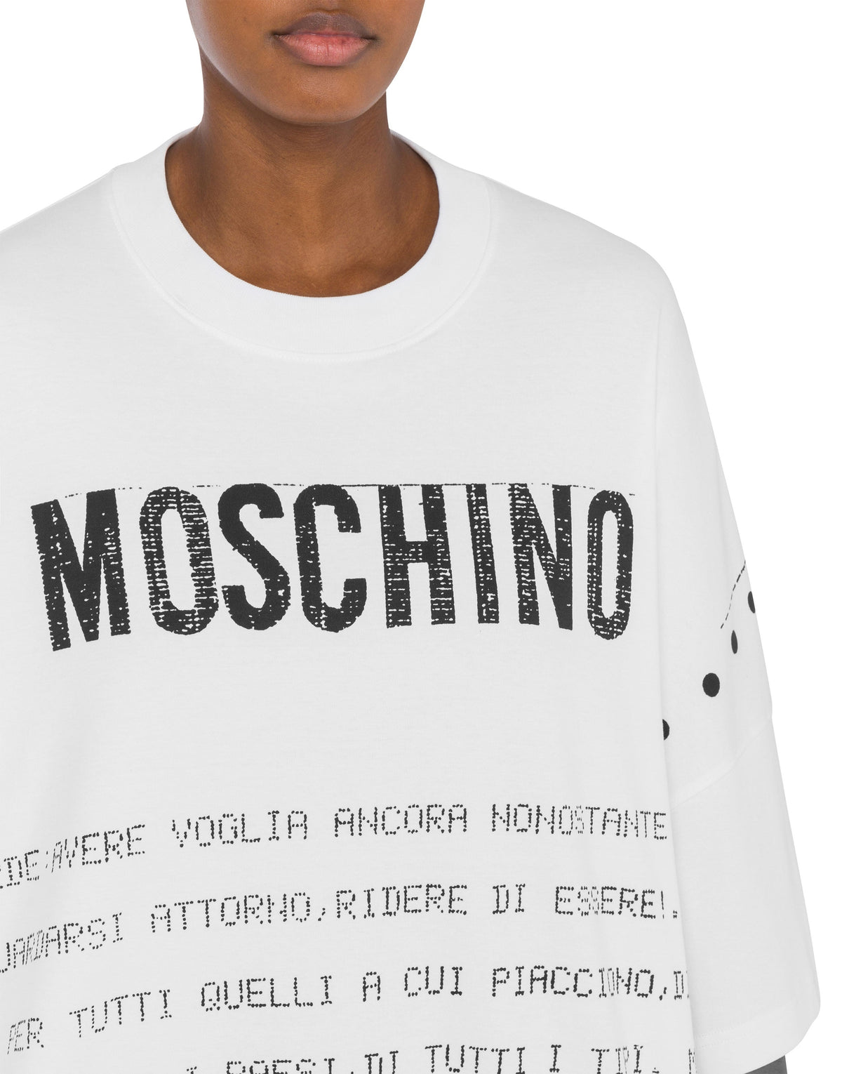 Robe Archive Message en coton - White