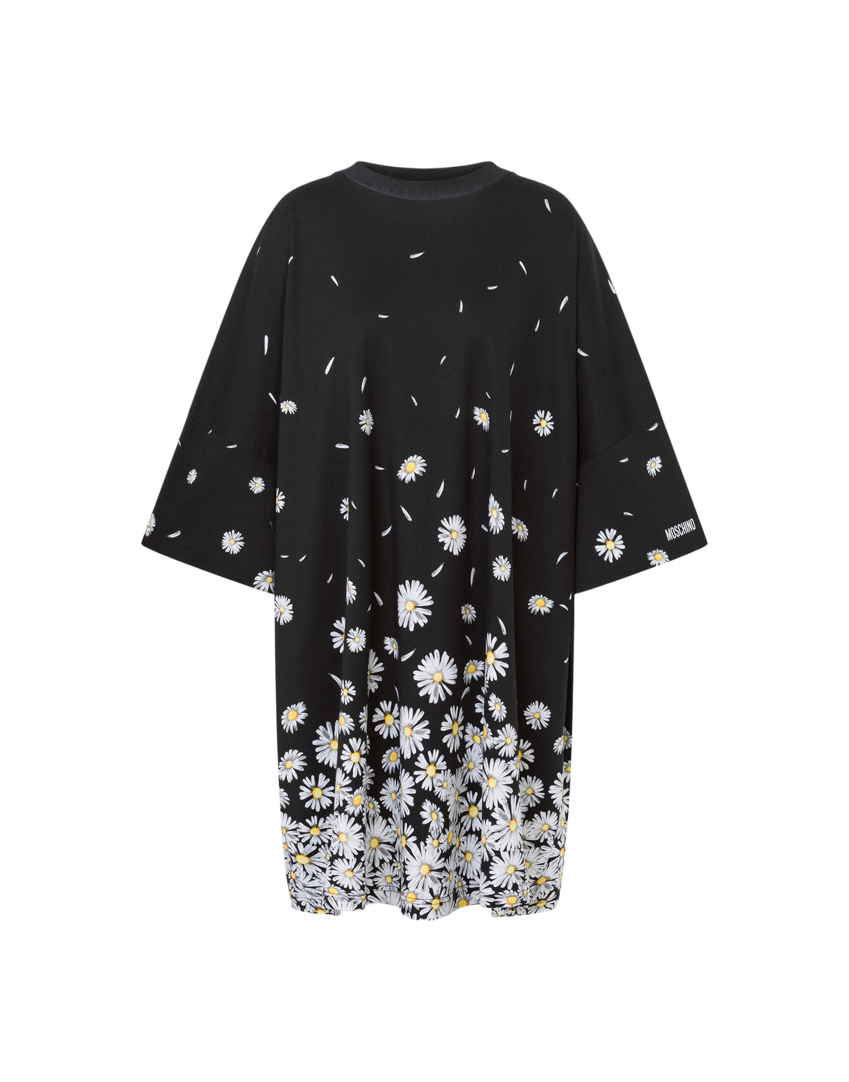 Daisy Gradient Cotton Dress - Black