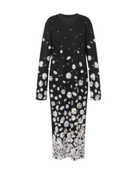 Robe longue Daisy Dégradé en coton - Black