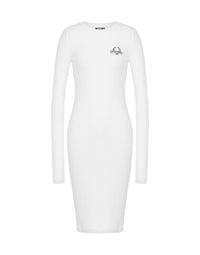 Robe midi logo Laurel Crown - White