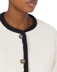 Veste de tailleur Twist en coton - White