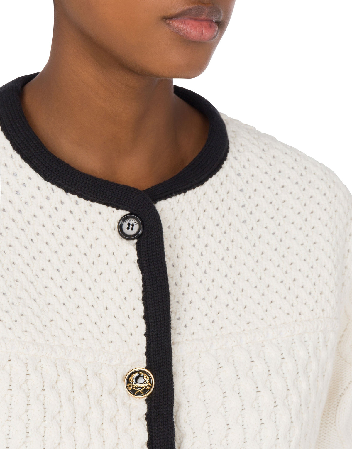 Veste de tailleur Twist en coton - White