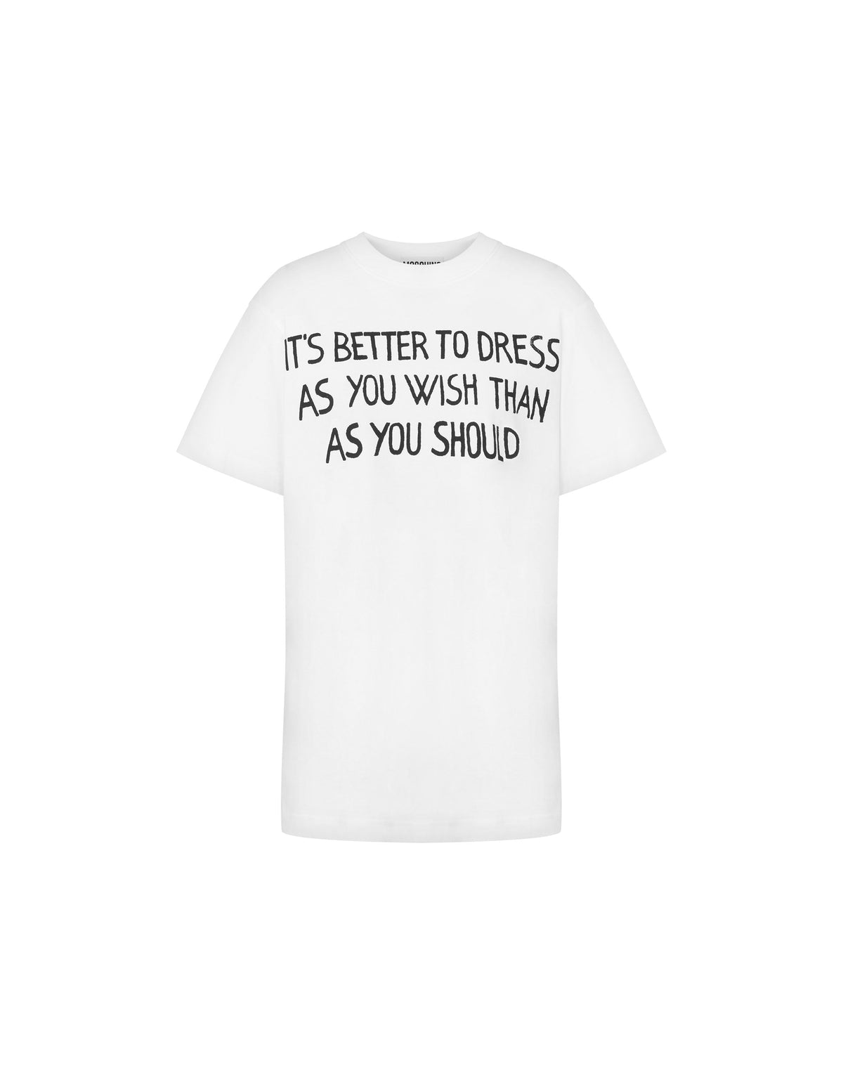 T-shirt Archive Slogan en coton - White