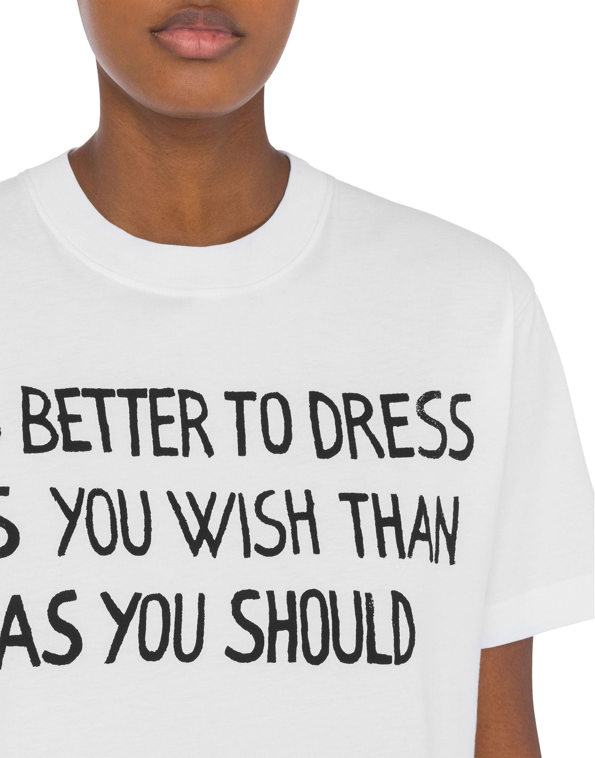 T-shirt Archive Slogan en coton - White