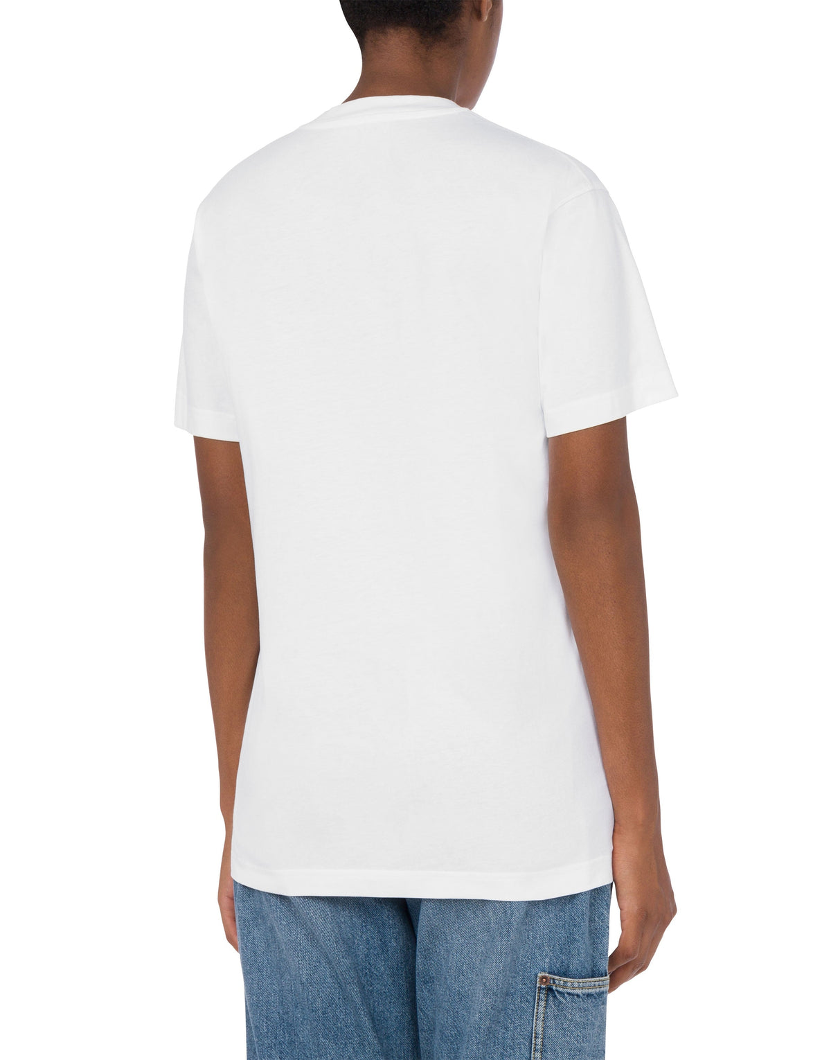 T-shirt logo Laurel Crown Logo en coton - White