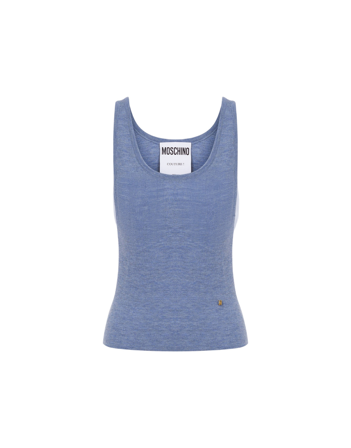 Débardeur Golden M en laine et soie mélangé - Blue