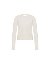 Pull ultra-fin en laine et soie - White