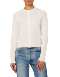 Pull ultra-fin en laine et soie - White