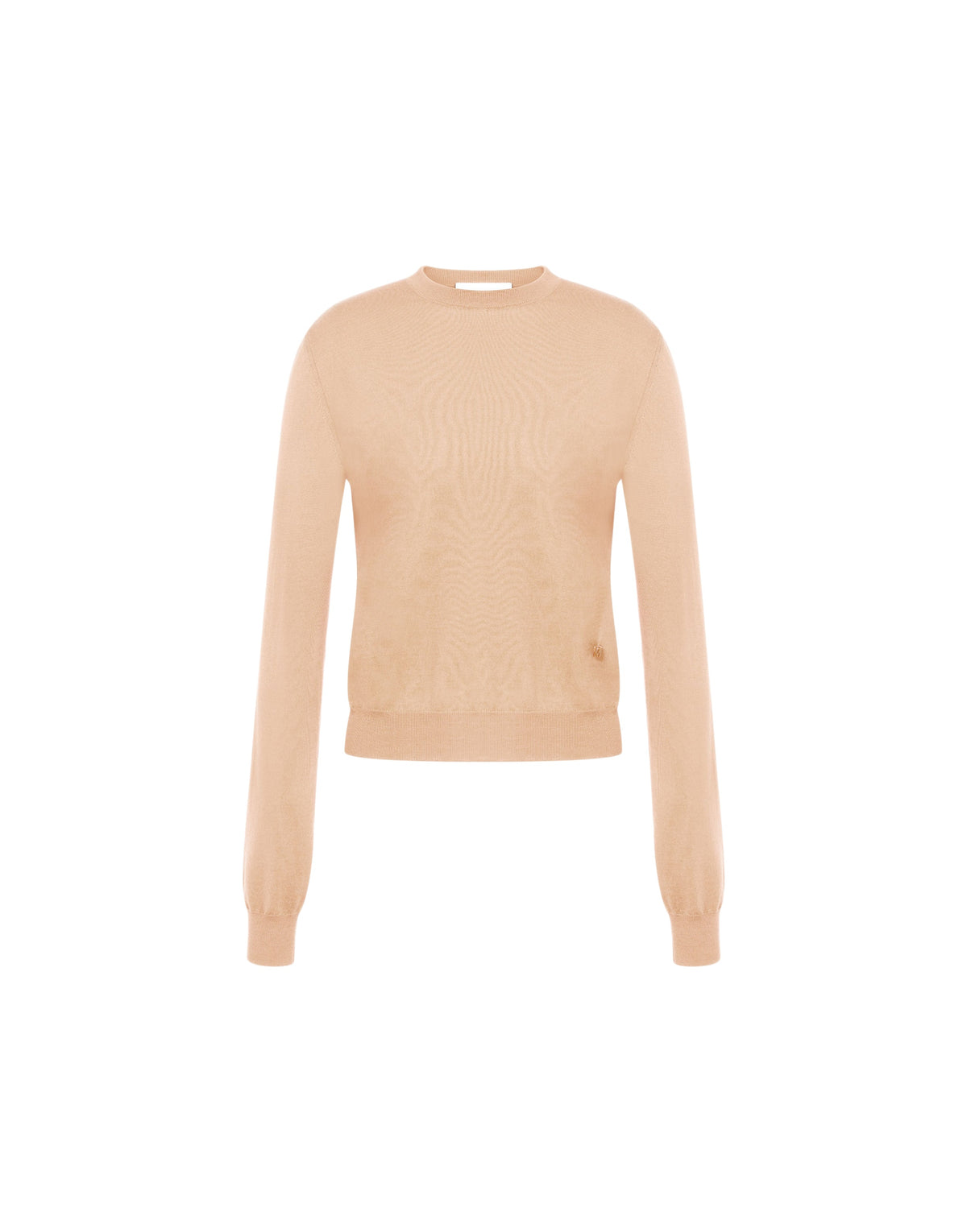 Pull ultra-fin en laine et soie - Beige