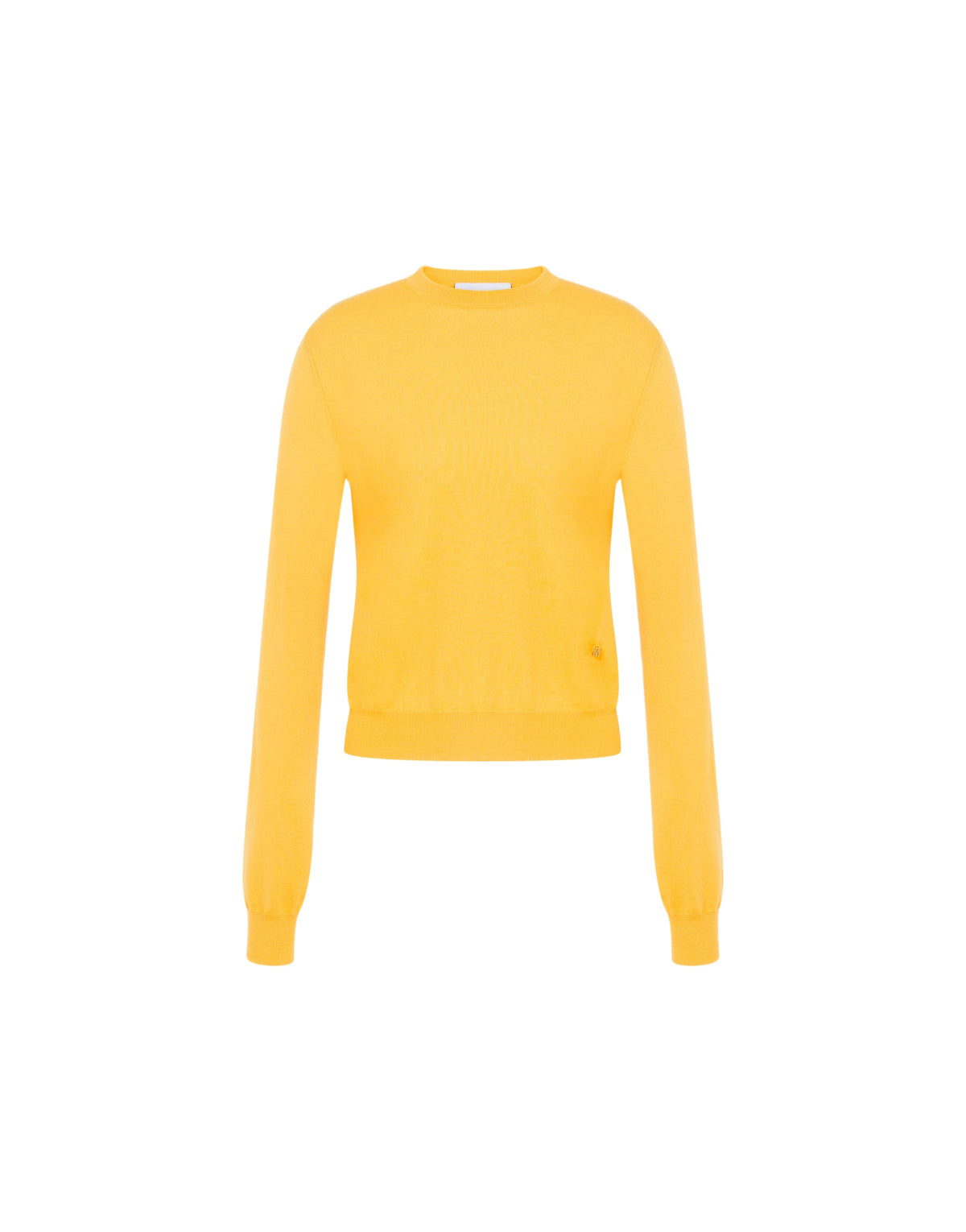Pull ultra-fin en laine et soie - Yellow