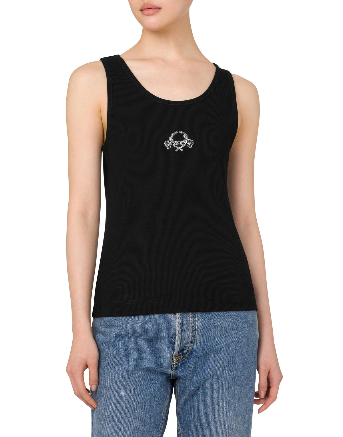 Débardeur Laurel Crown Logo - Black