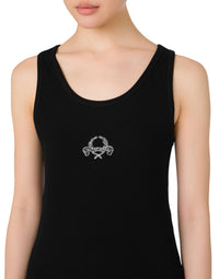 Débardeur Laurel Crown Logo - Black