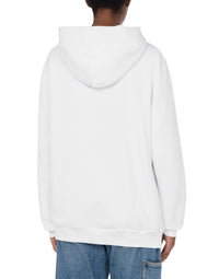 Sweat à capuche Archive Message en coton - White
