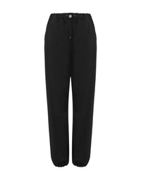 Pantalon coupe ajustée en coton - Black