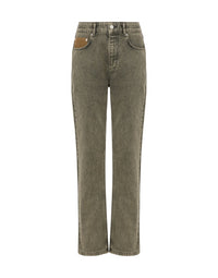 Vintage denim trousers	 - Grey