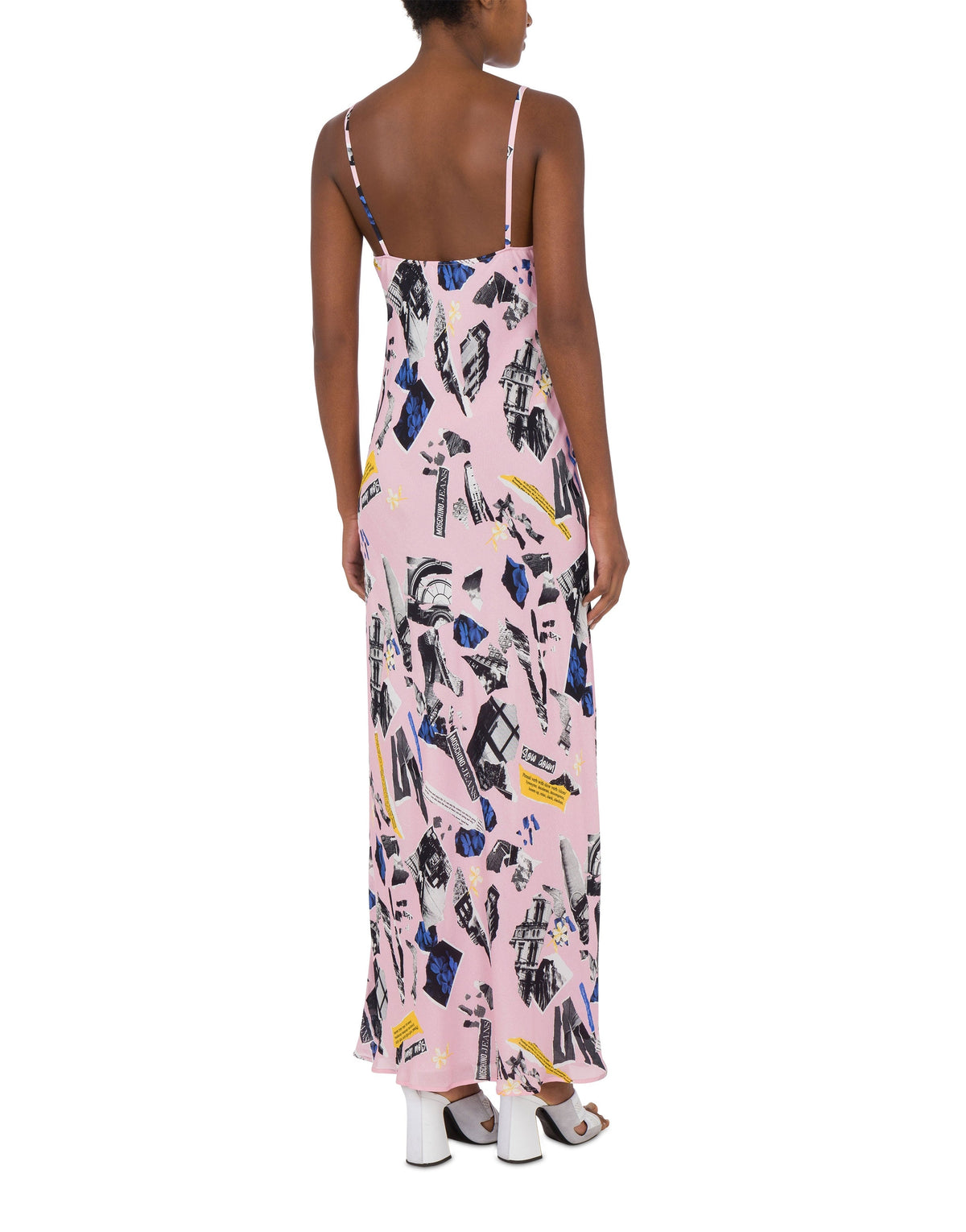 Robe longue imprimé Punk - Pink