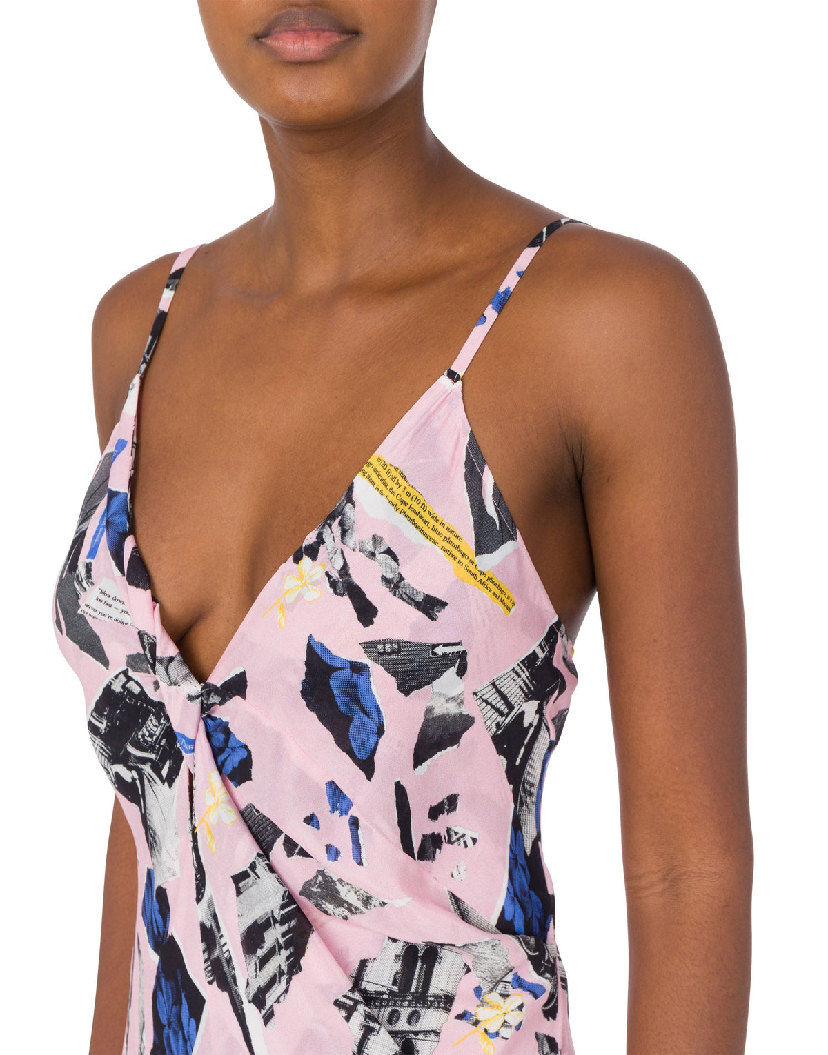 Robe longue imprimé Punk - Pink