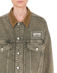 Vintage denim jacket	 - Grey