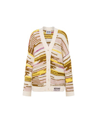 Cardigan à motifs Moschino Jeans en coton - White