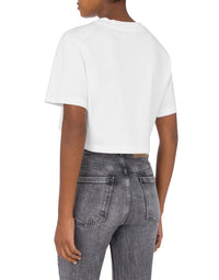 Tshirt cropped Moschino Jeans - White