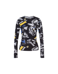 T-shirt imprimé Punk - Black