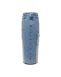 Jupe longue en denim - Blue