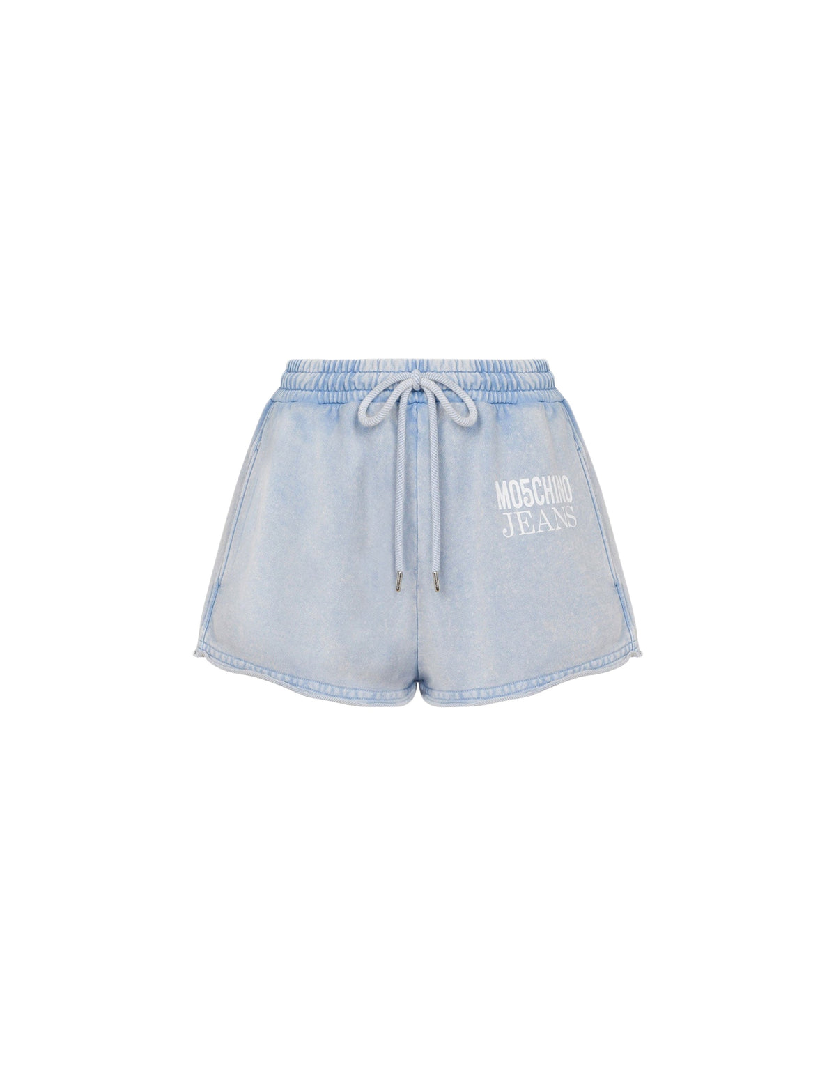 Short à logo en coton - Blue