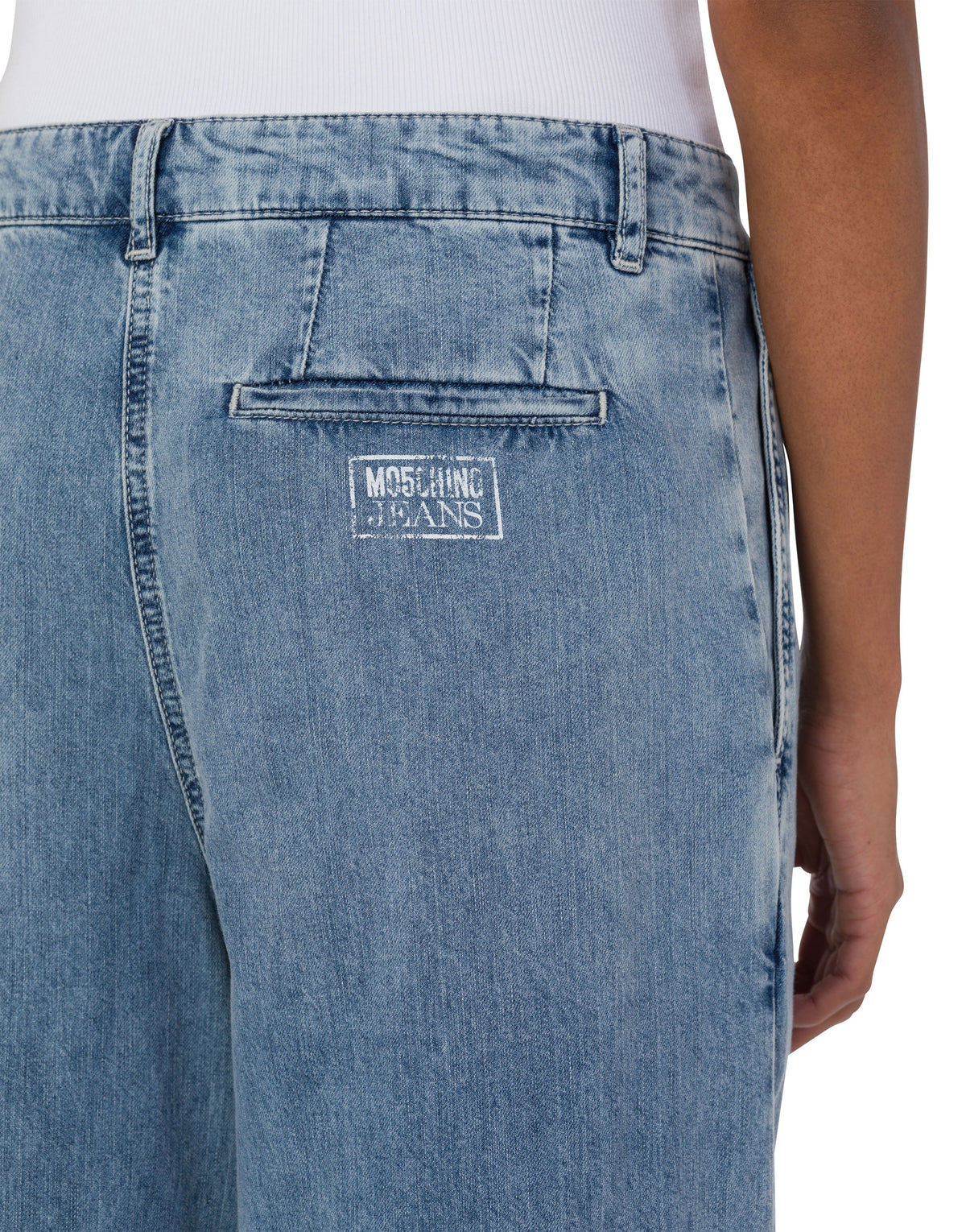 Lightweight denim trousers - Blue