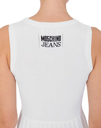 Robe patineuse Moschino Jeans - White